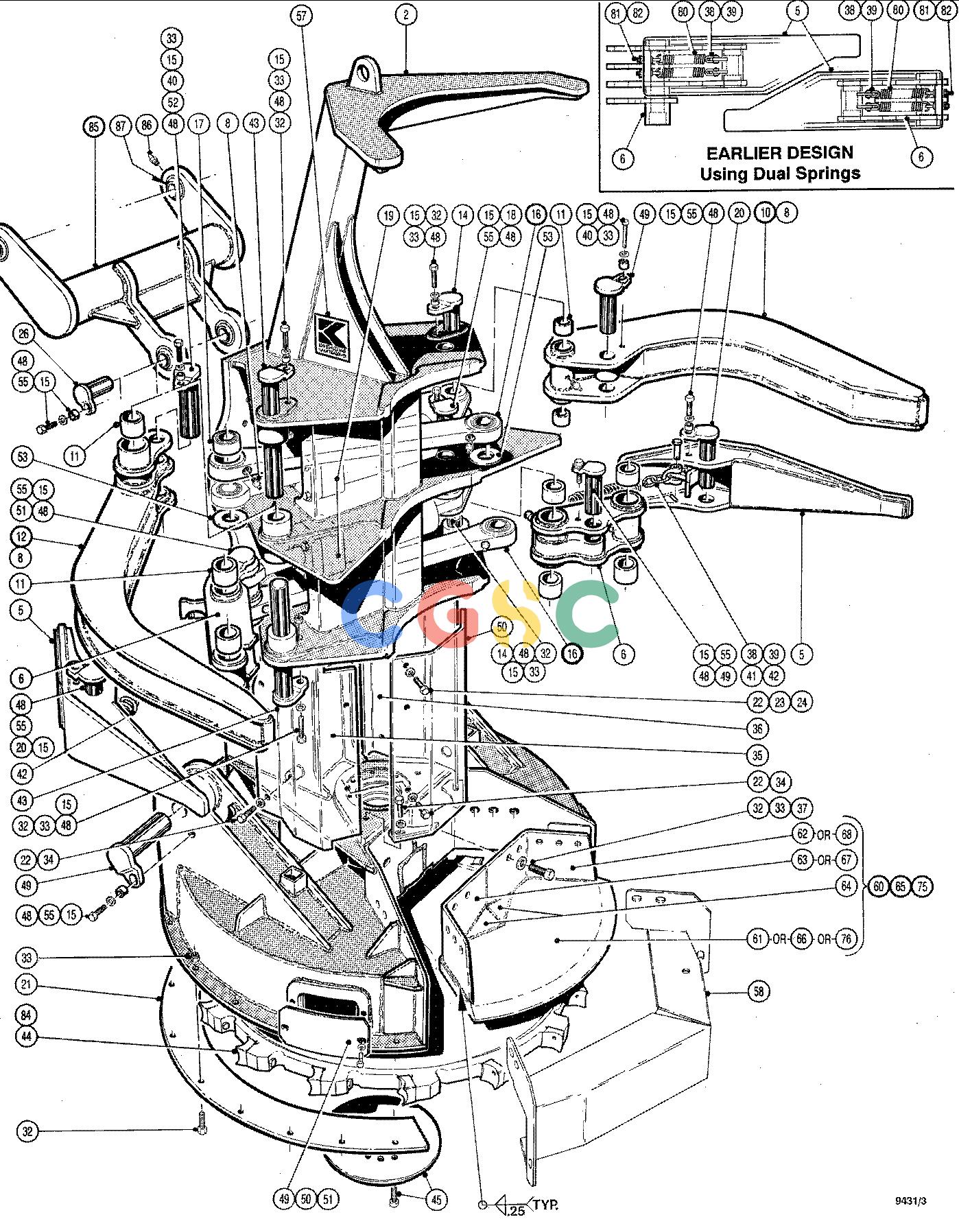 约翰迪尔零件查询FR5000 - ATTACHMENTS FELLING HEAD 20`` ( 12316 - 12499) 4534-028/10 [4534-028/10]EPC John Deere online