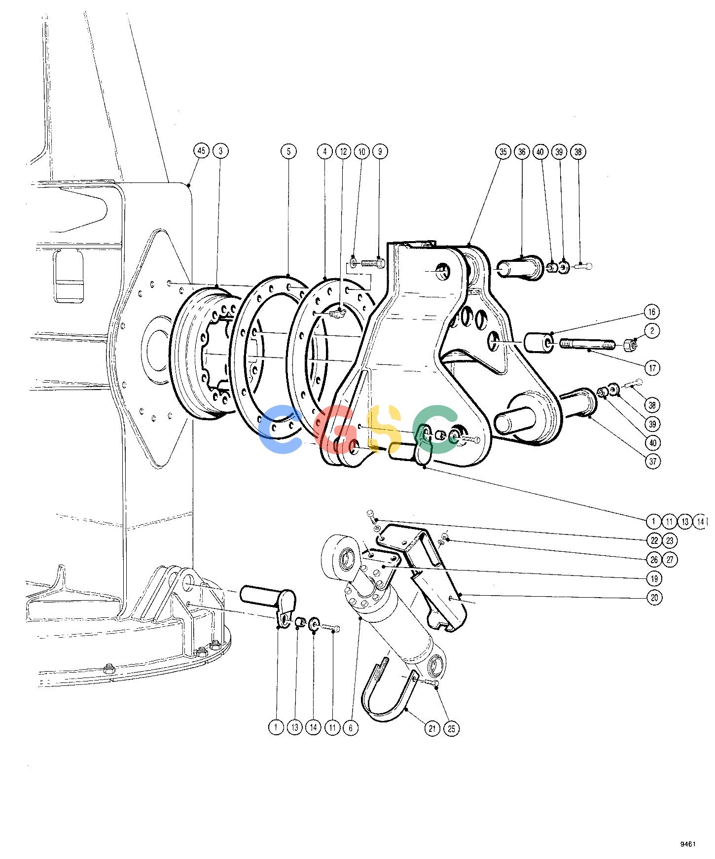 约翰迪尔零件查询TJ2500 - ATTACHMENTS WRIST ASSEMBLY 18`` HEAD ( 601022 - ) 4542-024/10 [4542-024/10]EPC John Deere online
