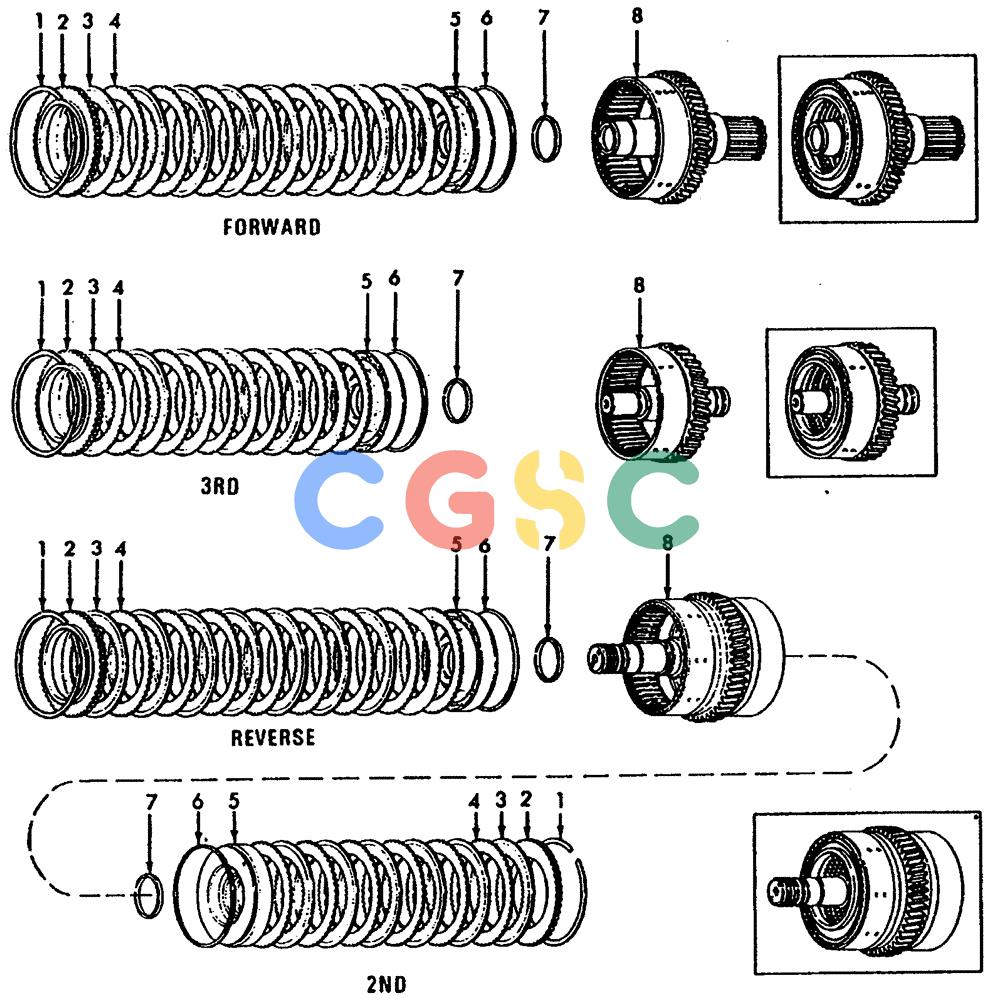 纽荷兰零件查询(65B) - MOTORGRADERS (B2.04[002]) - "TRANSMISSION CLUTCHES (FORWARD,REVERSE,SECOND & THIRD)" New Holland Constructuion