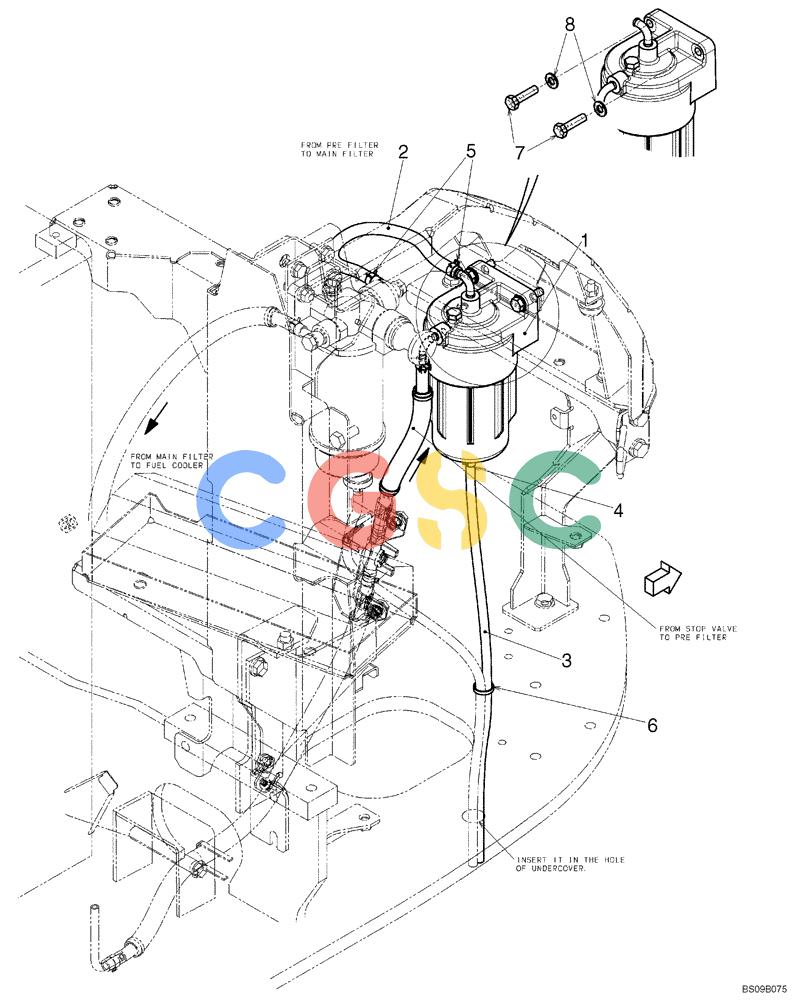 神钢零件查询(ED150) - BLADE RUNNER ACERA SR EXCAVATOR DOZER (TIER 3 ) ASN YL06-01201 (5/08-12/12) (09-22-01[00]) - OIL FILTER KIT, MODIFCATION FOR FILTRATION, (YY01T00022F1) Kobelco