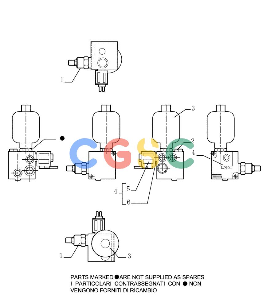 纽荷兰零件查询(DC150PS) - CRAWLER DOZER (2.304[05]) - BRAKE CONTROLS - COMPONENTS New Holland Constructuion