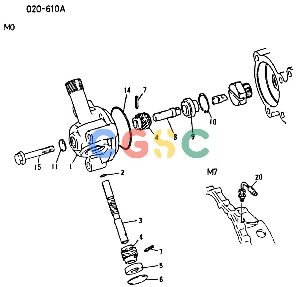 神钢零件查询(6D16-T) - MITSUBISHI DIESEL ENGINE - K909 II & K909LC II EXCAVATORS (1/87-12/06) (00-038) - TACHOMETER GEAR Kobelco
