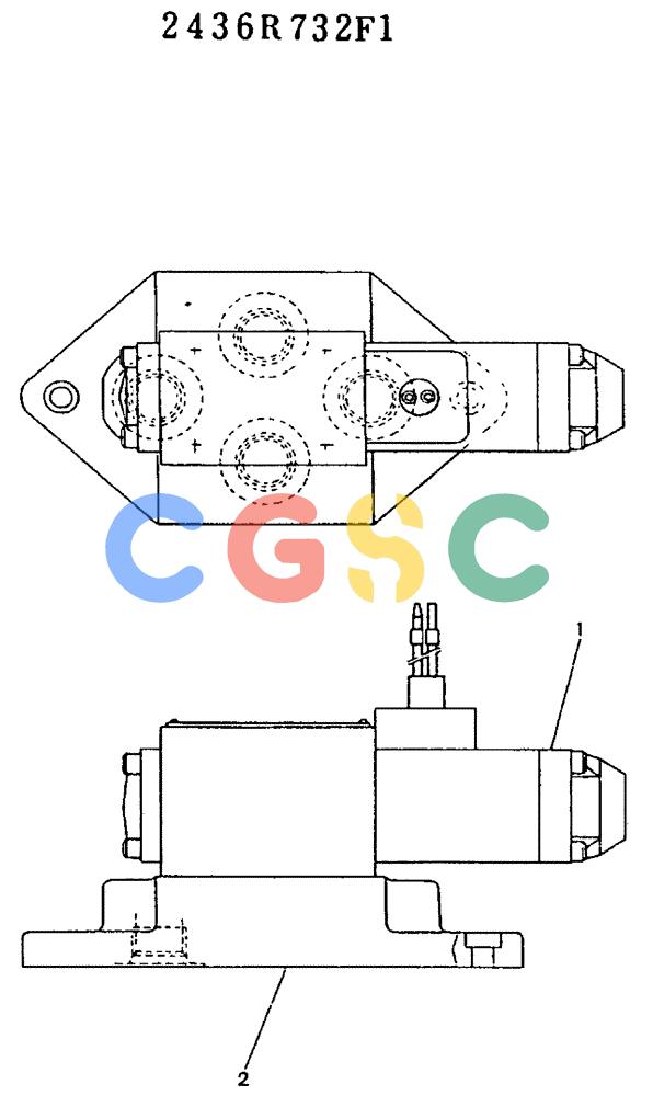 神钢零件查询(MD450BLC) - EXCAVATOR BTW TS0201 - TS0394 (1/80-12/06) (11-002) - VALVE ASSY, SOLENOID Kobelco