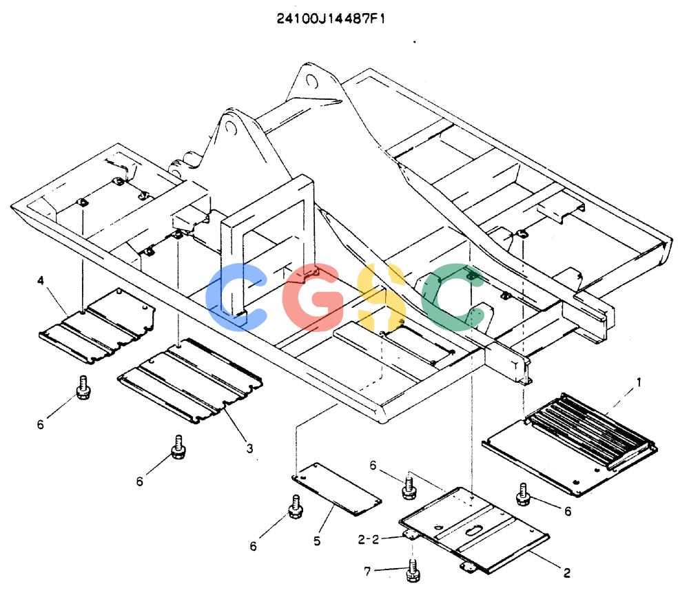 神钢零件查询(MD200C) - EXCAVATOR BTW YQU0701 - YQU2000 (1/80-12/06) (02-007) - COVER ASSY. UNDER Kobelco