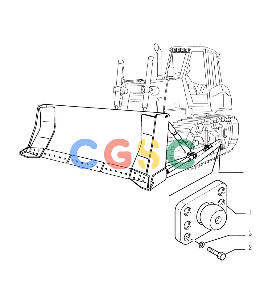 纽荷兰零件查询(DC180.B) - CRAWLER DOZER TIER 2 (3/03-) (9.454[01]) - SUPPORT - FRONT IMPLEMENT (LT-XLT) - OPTIONAL CODE 76090981 - VERSION (01-02) New Holland Constructuion
