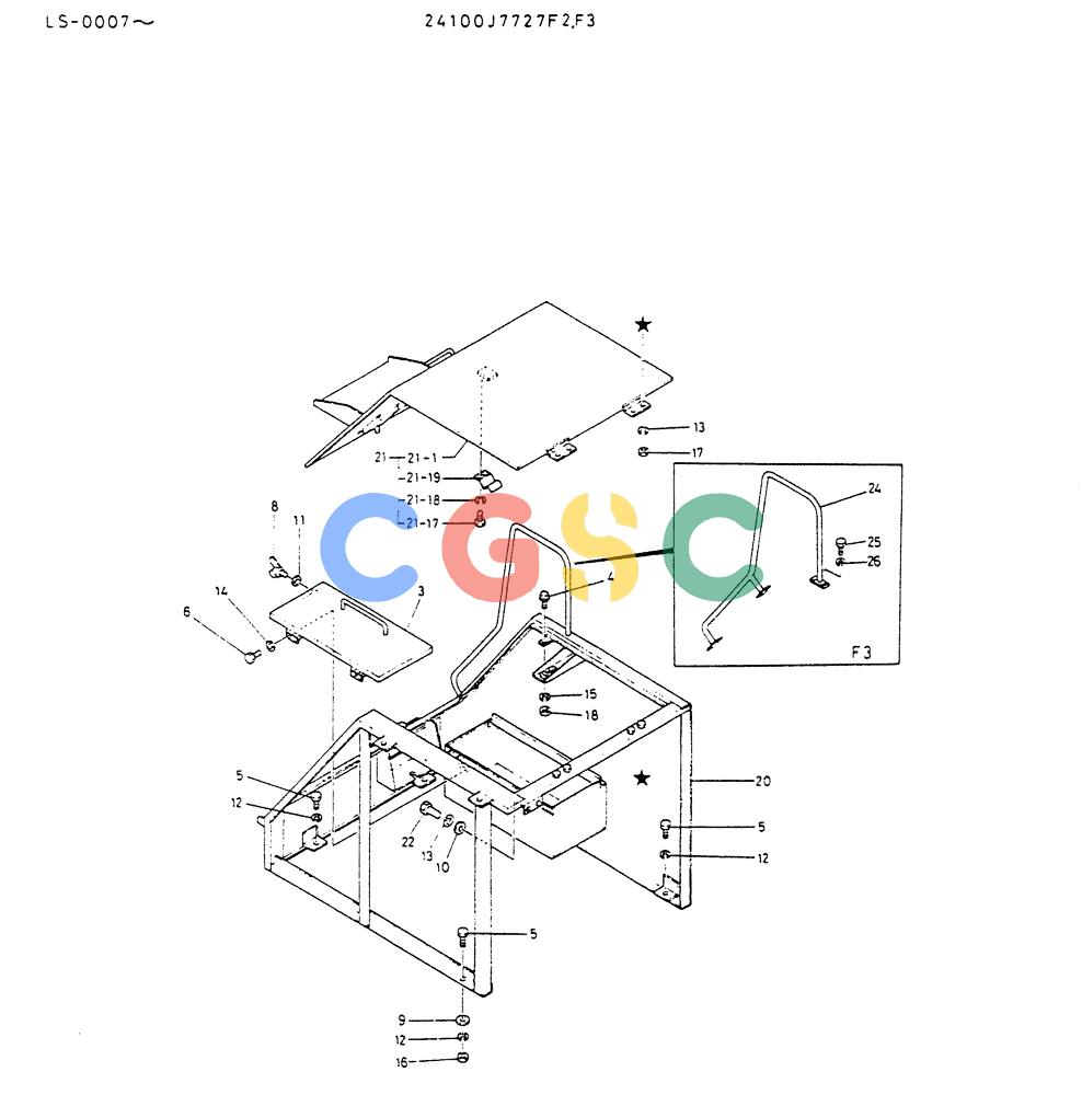 神钢零件查询(K916LC) - EXCAVATOR ASN YS0119 (1/87-12/03) (02-023) - BOX ASSY,TOOL Kobelco