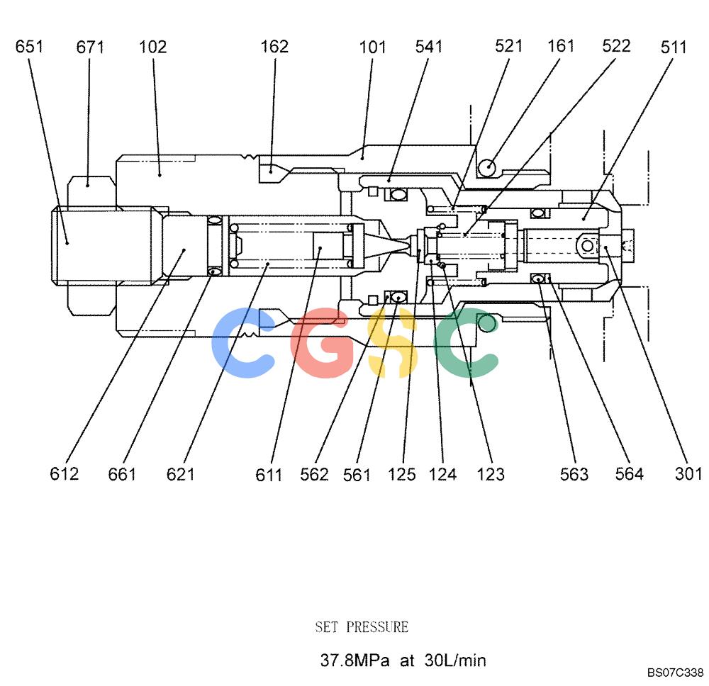 神钢零件查询(SK170-8) - ACERA MARK III EXCAVATOR - TIER 3 (NA) ASN YM04-U1601 - (5/07-12/12) (08-08[00]) - VALVE ASSY, OVERLOAD (YN22V00029F9) Kobelco