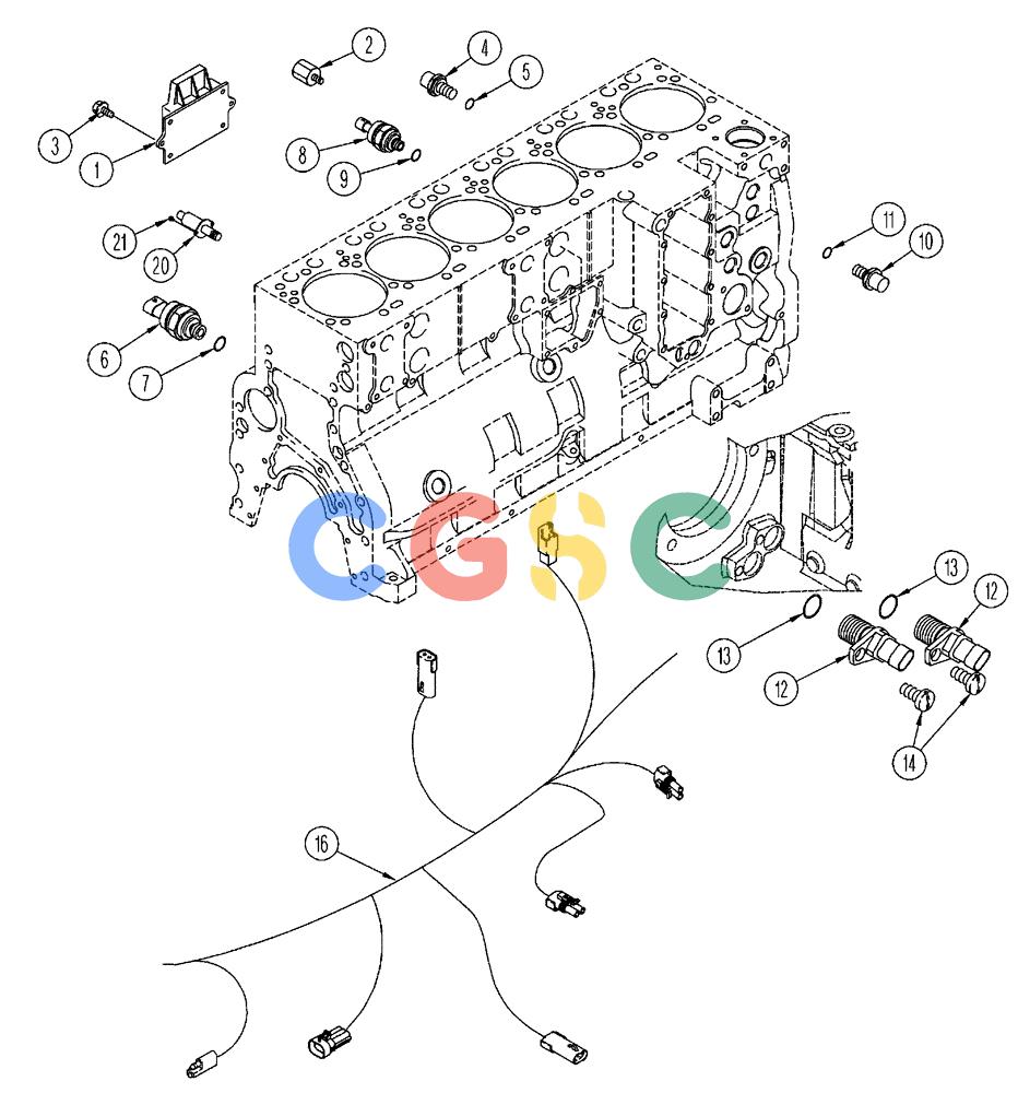 凯斯零件查询(FLX3510) - FLOATER (8/04-8/06) (02-067) - ENGINE - CONTROL MODULE, FLX 3010 Case Agriculture