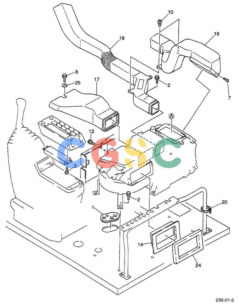 神钢零件查询(ED190LC-6E) - BLADE RUNNER EXCAVATOR/DOZER BTW YL03U0136 - YL03U0292 (1/05-12/06) (01-068[02]) - AIR CONDITIONER INSTALLATION Kobelco