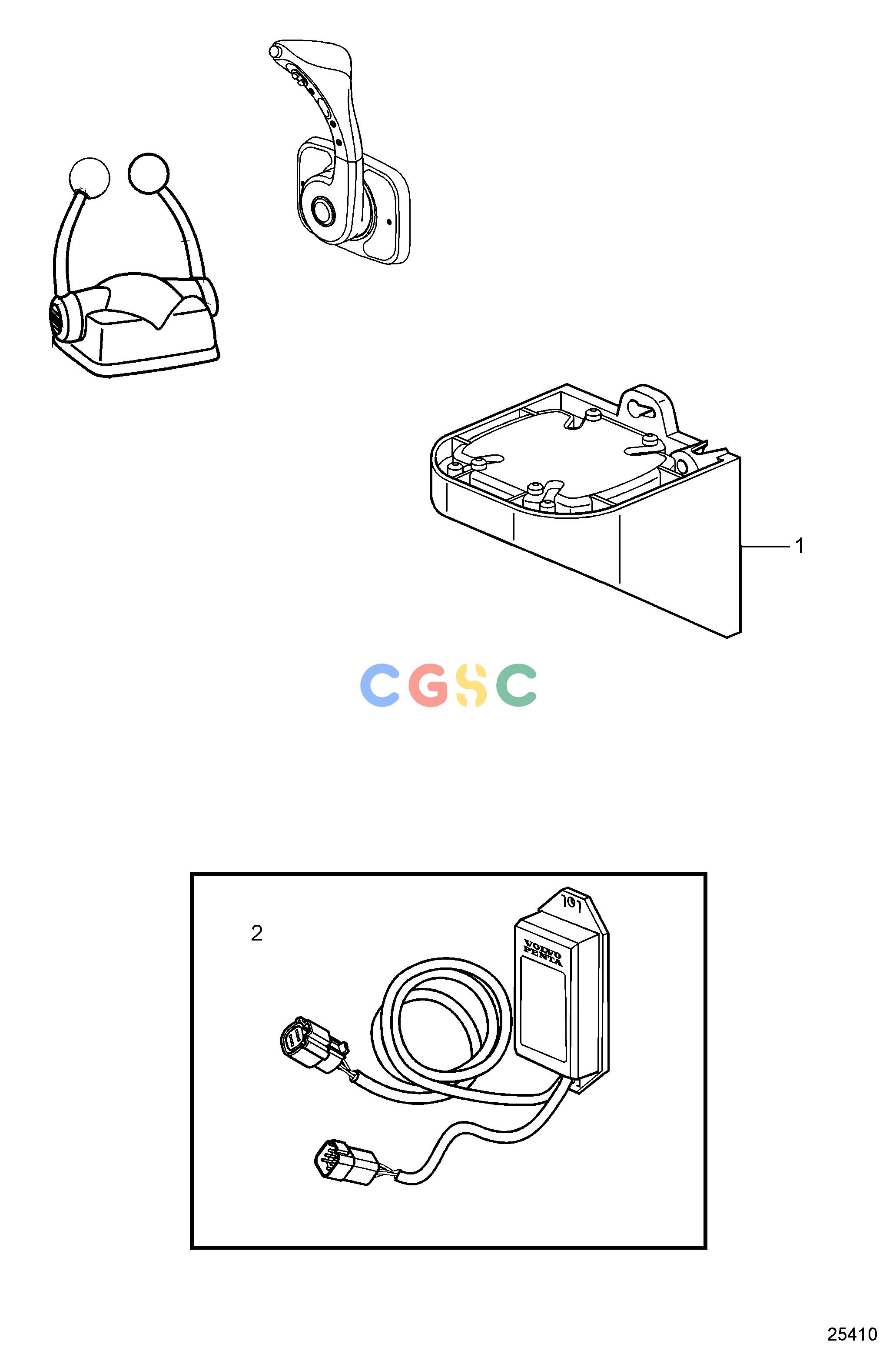 沃尔沃零件查询4.3GXiE-P; 4.3GXiE-QIgnitionStand-alone HCU and CablesEPC Volvo Penta Parts catalog