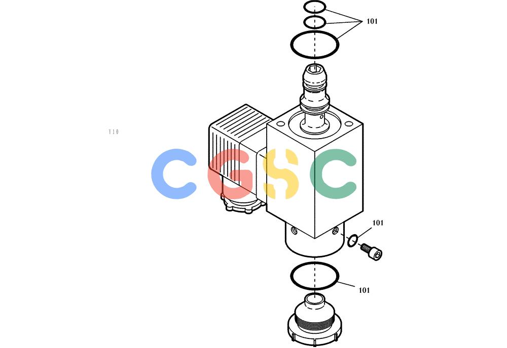 纽荷兰零件查询(EC450) - CRAWLER EXCAVATOR (SN: 750001-UP) (11/99-) (23.312[001]) - PROPORTIONAL VALVE (S/N 750001-UP) New Holland Constructuion