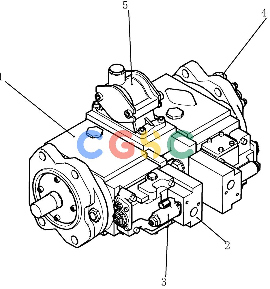 神钢零件查询(200-8) - EXCAVATOR S/N YN11-45001 - (1/06-12/09) (HC500-01-1) - PUMP ASSY Kobelco