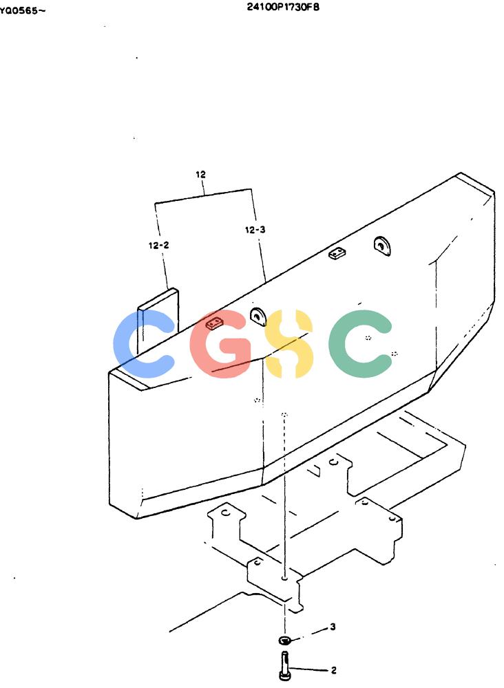 神钢零件查询(MD200BLC) - EXCAVATOR ASN YQ0565 (1/80-12/06) (01-002) - COUNTER-WEIGHT ASSY Kobelco