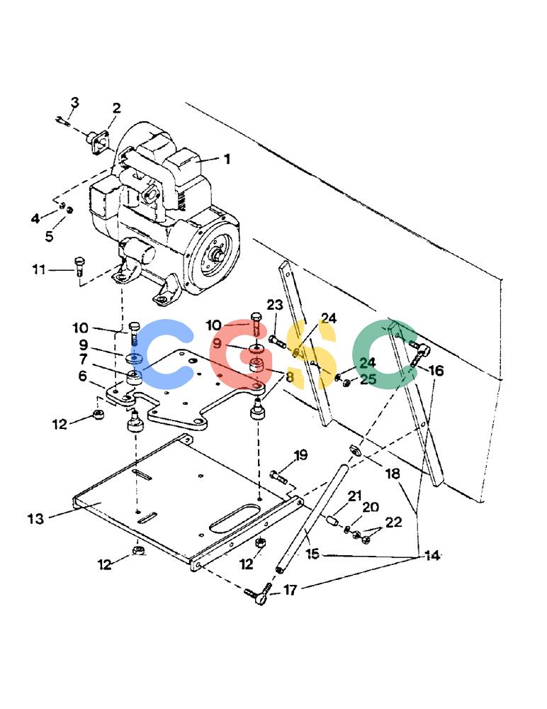 凯斯零件查询(1802) - CONCORD AIR SYSTEM (1/90-11/01) (47) - ENGINE MOUNTING GROUP, MODEL AS1502 Case Agriculture