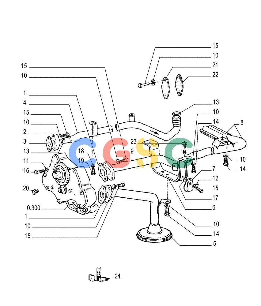 纽荷兰零件查询(FD175) - CRAWLER DOZER (N.A. VERSION)(S/N 061640 & AFTER) (1/93-) (0.305[01]) - PIPING - ENGINE OIL New Holland Constructuion