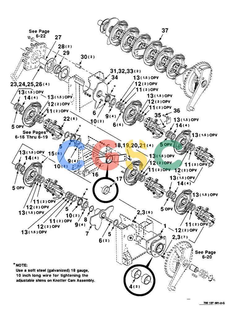 凯斯零件查询(8585) - CASE IH LARGE (3 X 4) RECTANGLER BALER (1/98-12/00) (6-14) - DRIVE AND CAM ASSEMBLY Case Agriculture