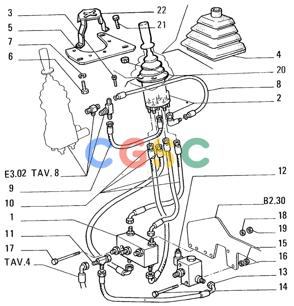 纽荷兰零件查询(FL14E) - CRAWLER LOADER (E3.02/2A[003]) - HYDRAULIC SYSTEM New Holland Constructuion