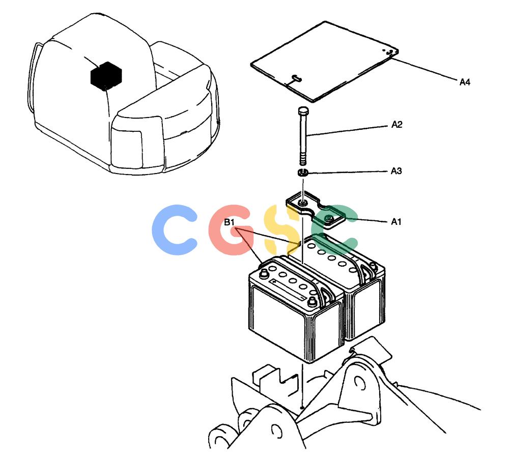 纽荷兰零件查询(EH70) - MIDI CRAWLER EXCAVATOR (N.A.) (1/05-) (065) - BATTERY INSTALLATION New Holland Constructuion