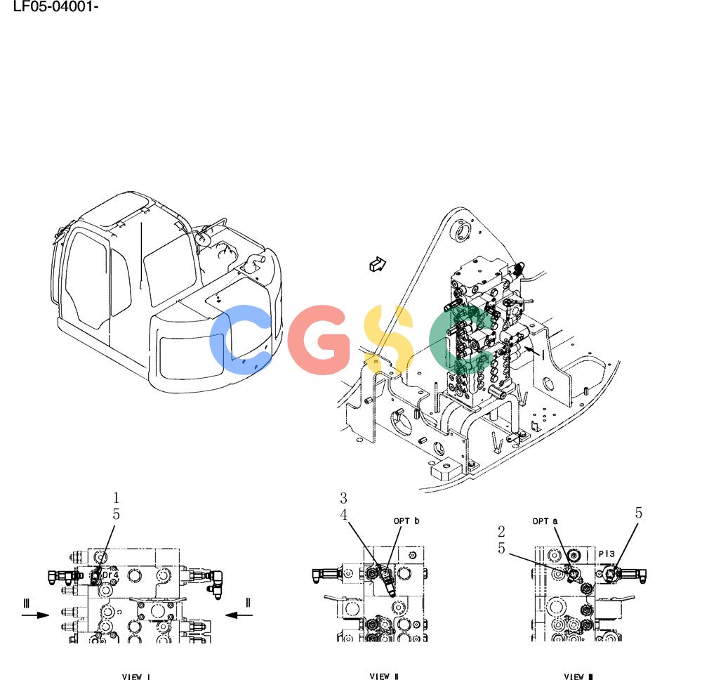 纽荷兰零件查询(E80BMSR) - CRAWLER EXCAVATOR ASN LF05-04001 - (N8TA18060) (148-17[1]) - CONTROL LINES, MAIN New Holland Constructuion