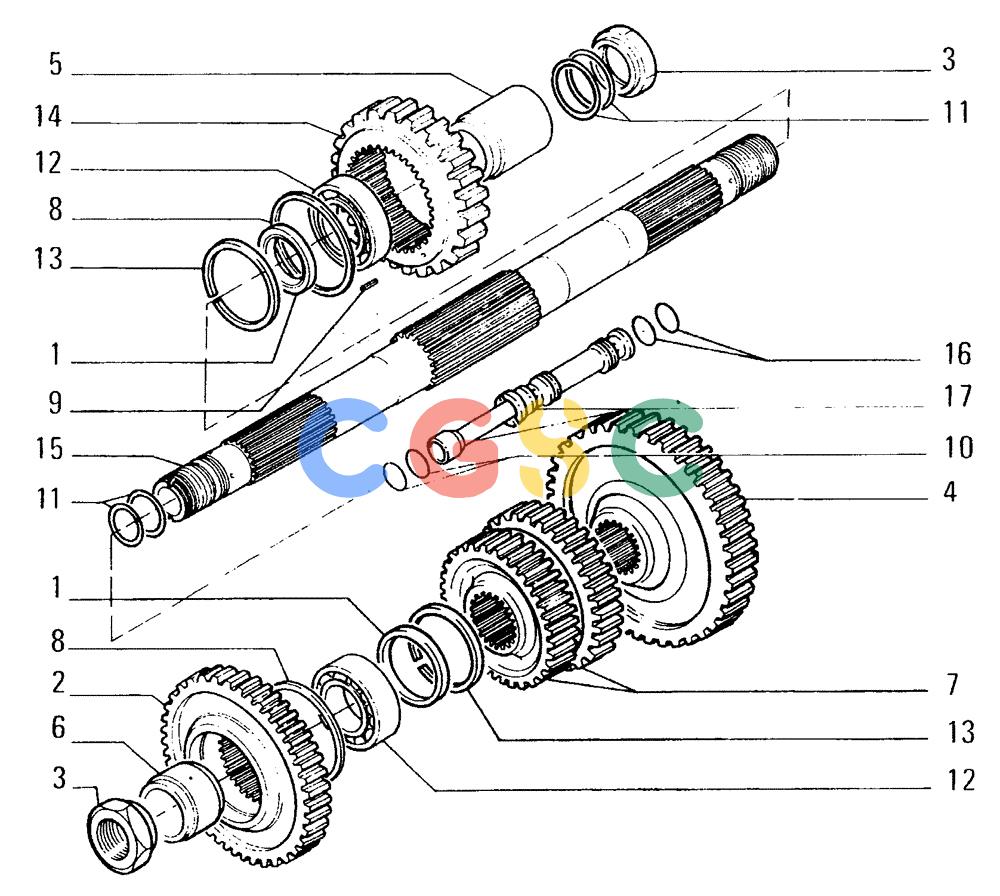 纽荷兰零件查询(FD14E) - CRAWLER DOZER (1.2110[022]) - TRANSMISSION-COMPONENTS New Holland Constructuion
