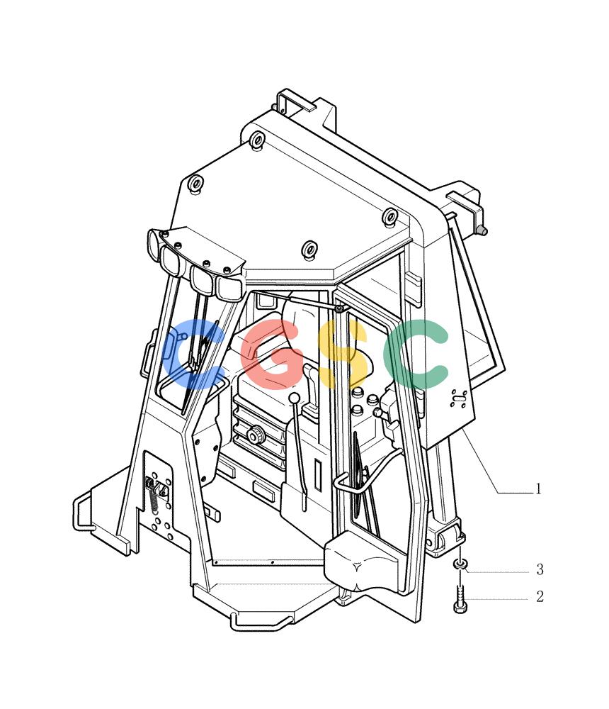纽荷兰零件查询(DC180PS) - CRAWLER DOZER (11/00-) (9.652[01]) - ROPS CAB - VERSION (02-03) - OPTIONAL CODE 76069709 New Holland Constructuion