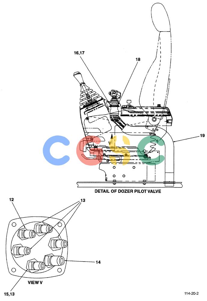 神钢零件查询(ED190LC-6E) - BLADE RUNNER EXCAVATOR/DOZER BTW YL03U0136 - YL03U0292 (1/05-12/06) (01-032[02]) - REMOTE CONTROL LINES (DOZER) Kobelco