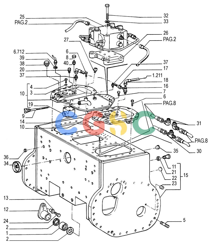 纽荷兰零件查询(FD255) - CRAWLER DOZER (N.A. VERSION) (7/95-) (1.277[01]) - REAR TRANSMISSION - CASE New Holland Constructuion