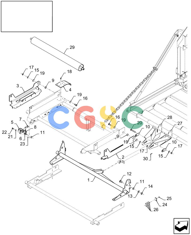 凯斯零件查询(LB333S) - BIG RECTANGULAR BALER (9/08-12/12) (18.87622708[02]) - DIA : BALE WEIGHING SYSTEM Case Agriculture