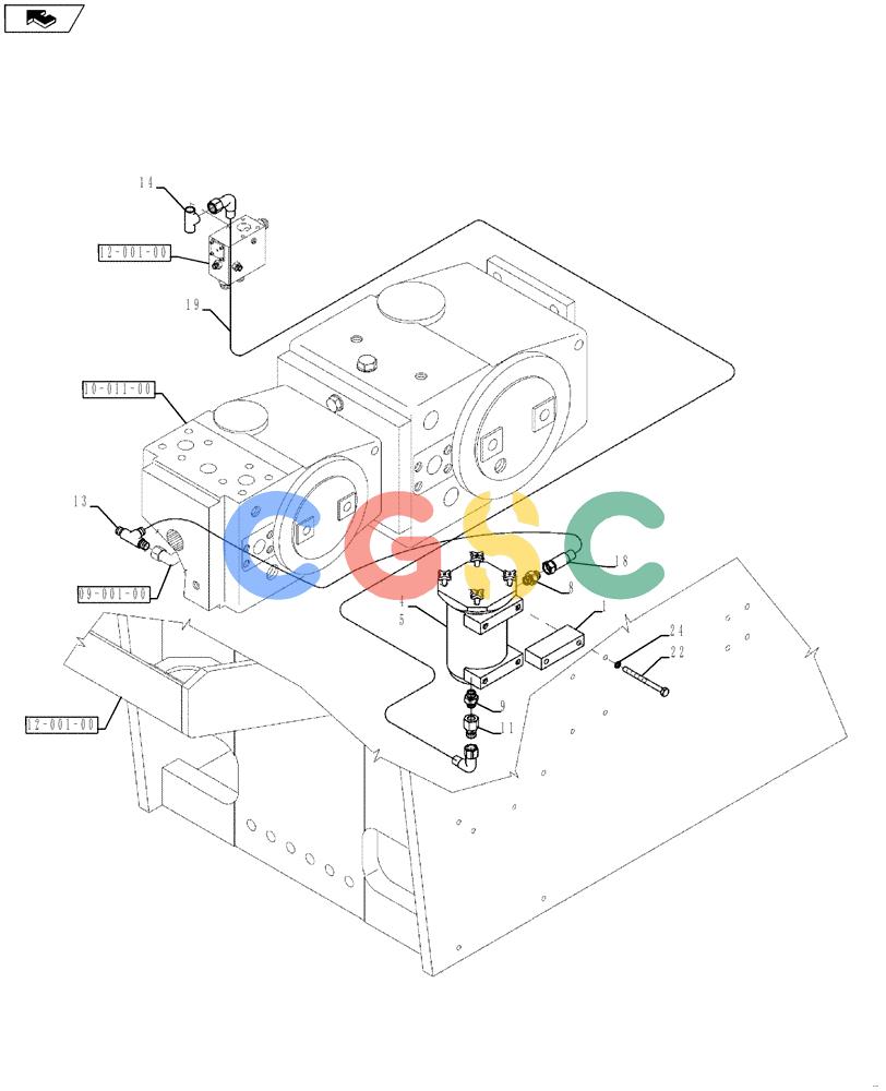 纽荷兰零件查询(CV2500) - VIBRATORY ROLLER (10-024-00[01]) - OIL FILTER New Holland Constructuion