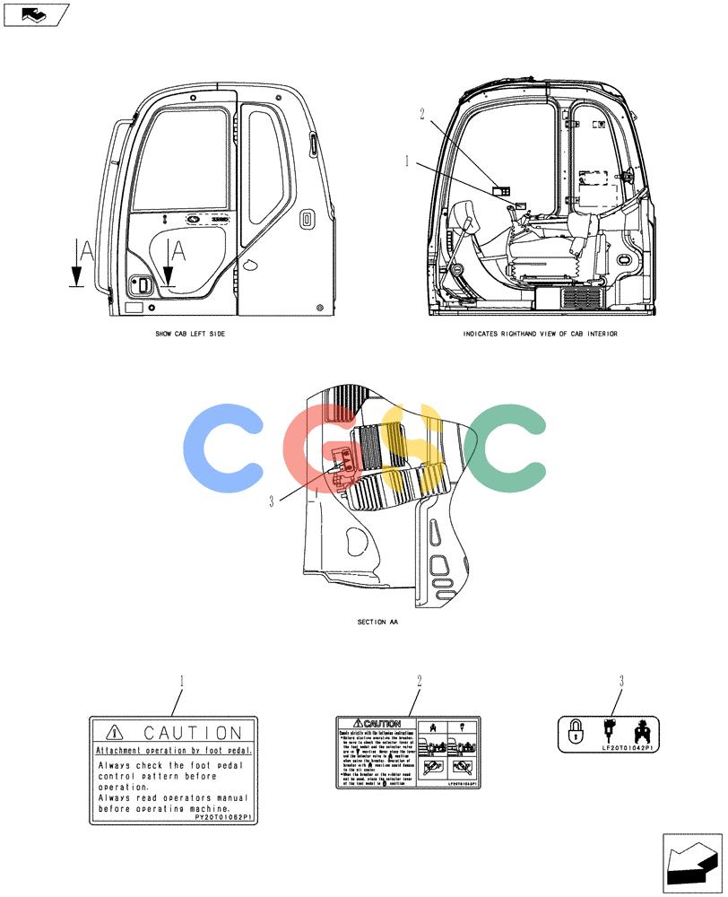 纽荷兰零件查询(E80BMSR) - COMPACT CRAWLER EXCAVATOR ASN LF06-04501 (NBTA18037) (06-005[00]) - NAME PLATE INSTALLATION New Holland Constructuion