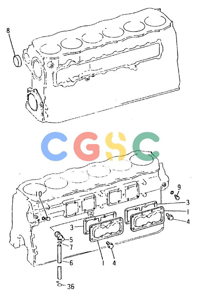 神钢零件查询(6D16-T) - MITSUBISHI DIESEL ENGINE - K909LC & MD240BLC (1/87-12/06) (01-034) - ENGINE ATTACHING PARTS Kobelco