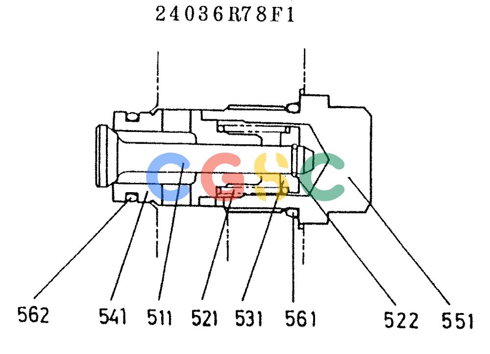 神钢零件查询(K907LC) - MARK II EXCAVATOR ASN YQ0565 (GLOBAL) (1/87-12/03) (11-066) - CHECK VALVE, ANTI Kobelco