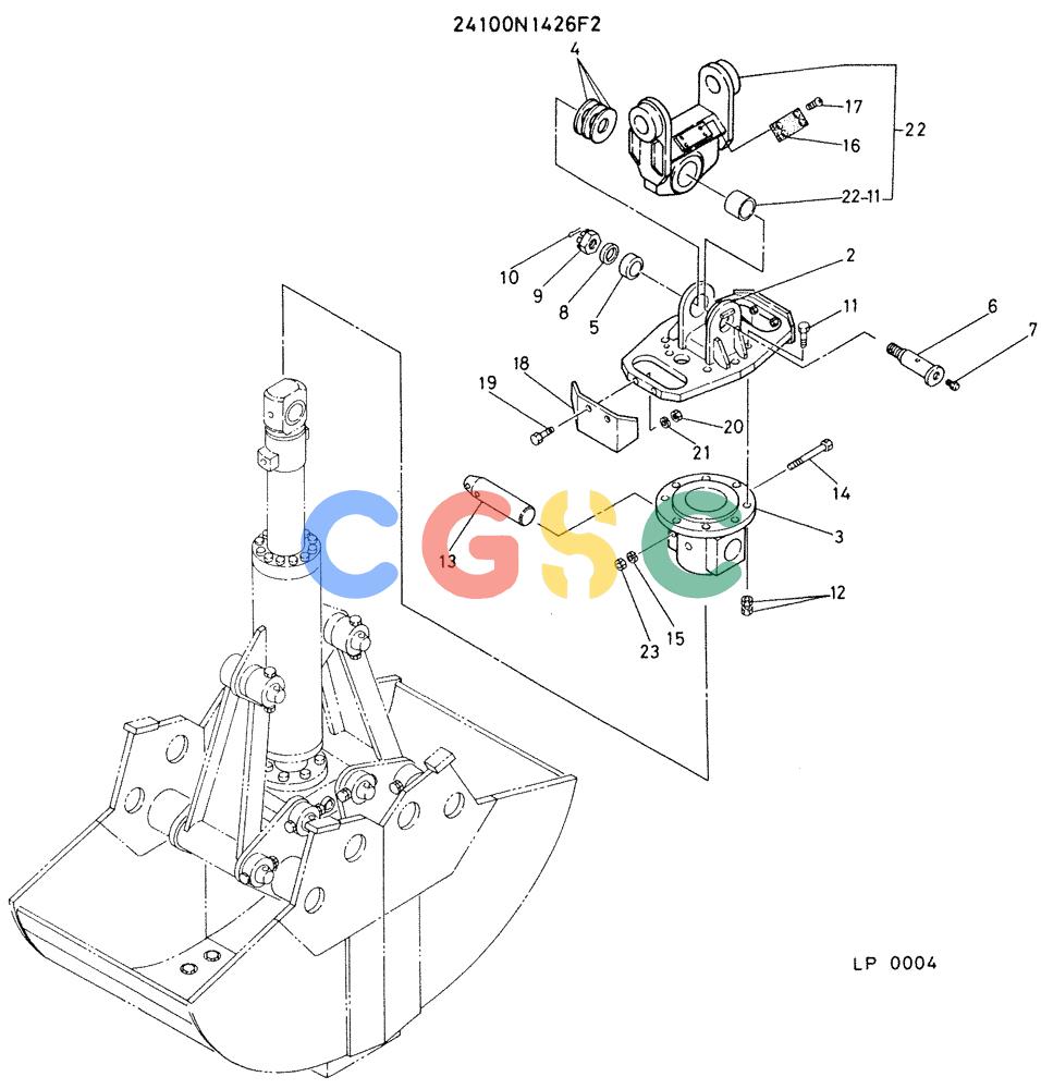 神钢零件查询(K905) - EXCAVATOR BTW LP0004 - LP0554 (1/82-12/03) (06-003) - JOINT, UNIVERSAL Kobelco