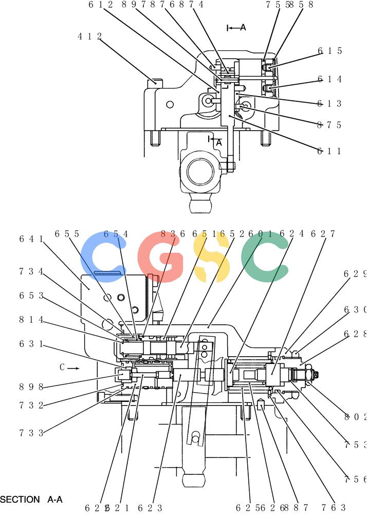 神钢零件查询(200-8) - EXCAVATOR S/N YN11-45001 - (1/06-12/09) (HC410-01-1[1]) - REGULATOR ASSY Kobelco
