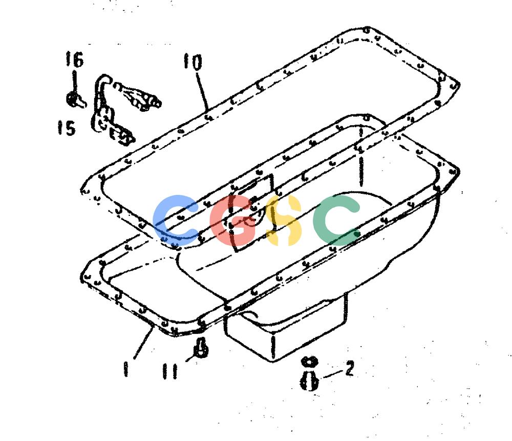 神钢零件查询(6D31-T) - MITSUBISHI DIESEL ENGINE - MD200BLC EXCAVATORS (1/06-12/06) (01-003) - OIL PAN Kobelco