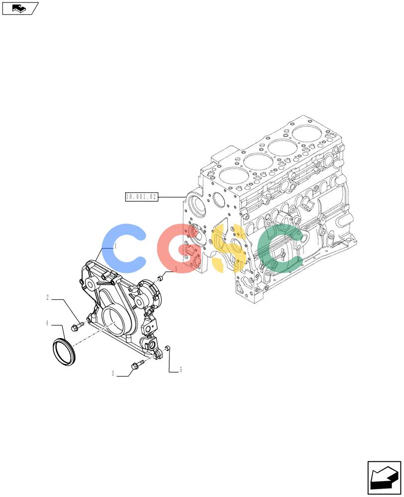 神钢零件查询(F4GE9484C J602) - ENGINE 504242281 - 84473213 (1/14-) (10.102.02) - CRANKCASE COVERS (2853531) Kobelco