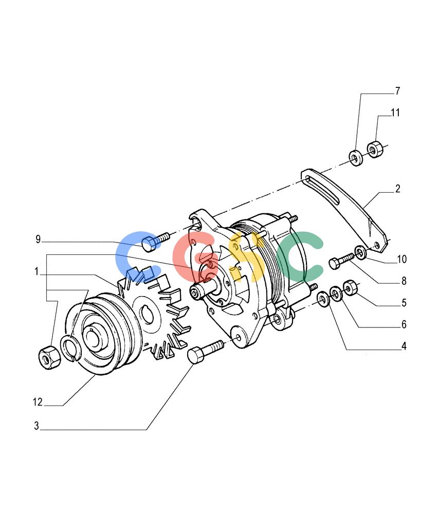 纽荷兰零件查询(FD175) - CRAWLER DOZER (N.A. VERSION)(S/N 061640 & AFTER) (1/93-) (0.400[01]) - ALTERNATOR New Holland Constructuion