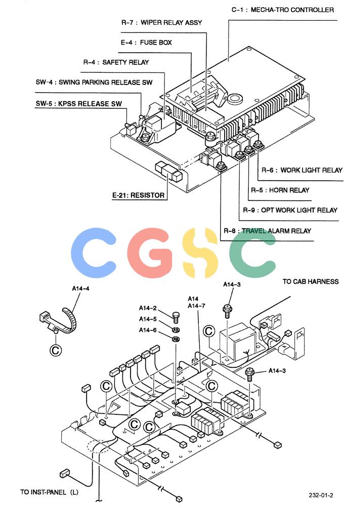 神钢零件查询(ED190LC-6E) - BLADE RUNNER EXCAVATOR/DOZER BTW YL03U0136 - YL03U0292 (1/05-12/06) (01-065[02]) - CONTROLLER GROUP Kobelco