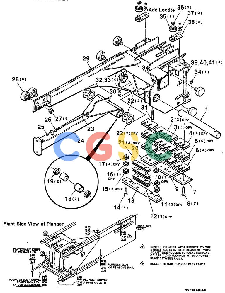 凯斯零件查询(8555) - CASE IH RECTANGULAR BALER (1/90-12/99) (05-04) - PLUNGER ASSEMBLY Case Agriculture