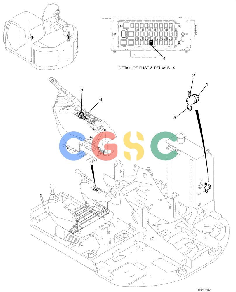 神钢零件查询(ED150) - BLADE RUNNER ACERA SR EXCAVATOR DOZER (TIER 3 ) ASN YL06-01201 (5/08-12/12) (06-12[00]) - ALARM ASSEMBLY (YY53E00002F2) Kobelco