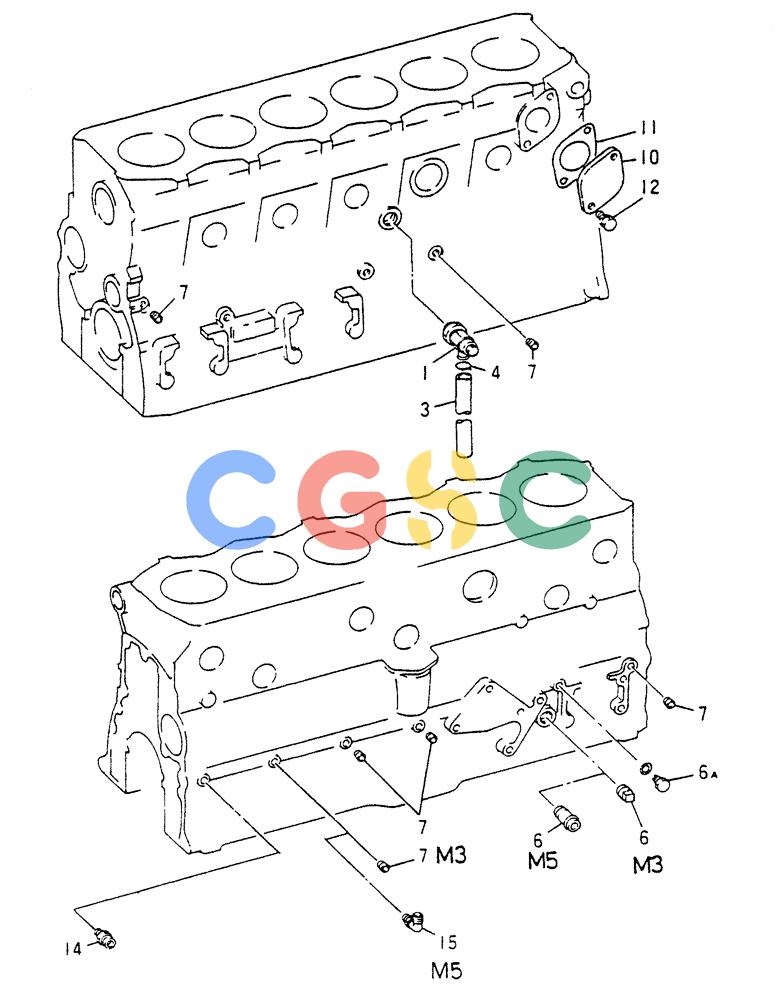 神钢零件查询(6DR5) - MITSUBISHI DIESEL ENGINE (1/06-12/06) (01-021) - ENGINE ATTACHING PARTS Kobelco