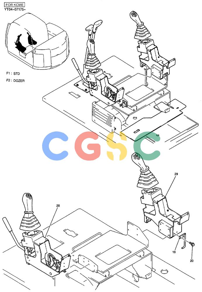 纽荷兰零件查询(E70SR) - MIDI CRAWLER EXCAVATOR ASN YT04-07175 (01-024[01]) - CONTROLS, OPERATORS New Holland Constructuion
