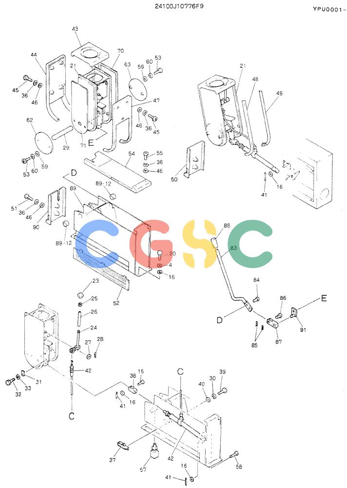 神钢零件查询(K905LC) - MARK II EXCAVATOR ASN YPU00001 (1/87-12/03) (03-001[02]) - CONTROL ASSY Kobelco