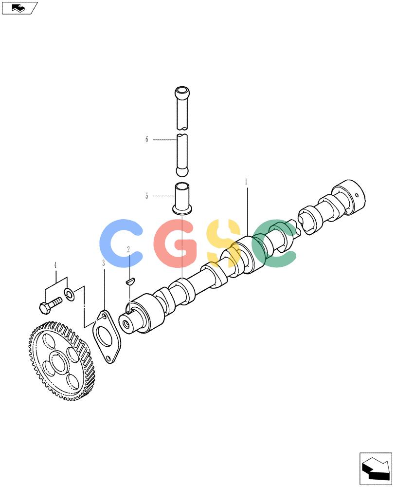 神钢零件查询(ED150-2) - BLADE RUNNER EXCAVATOR/DOZER ASN LH01-01001 (1/09-12/12) (08-004[00]) - CAMSHAFT Kobelco