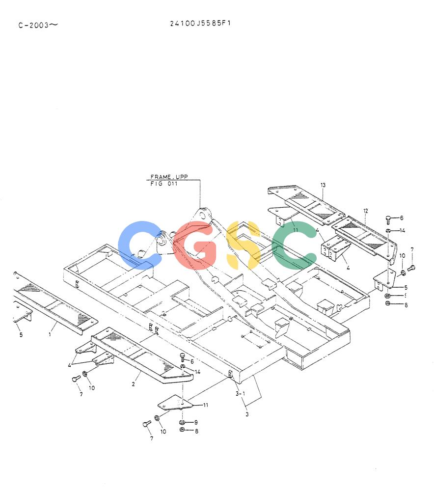 神钢零件查询(K912A) - EXCAVATOR BTW LC-2003 - LC-2016 (1/85-12/03) (02-022) - CAT WALK ASSY Kobelco