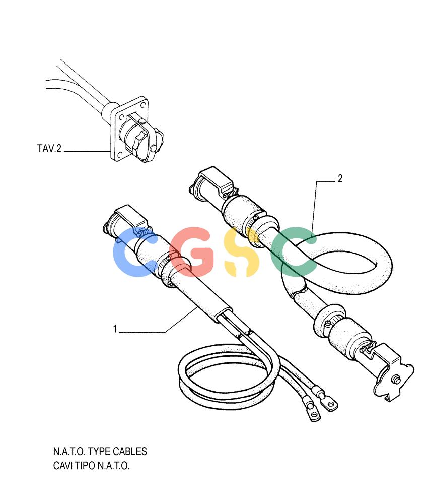 纽荷兰零件查询(FD175) - CRAWLER DOZER (N.A. VERSION)(S/N 061640 & AFTER) (1/93-) (6.701[03]) - BATTERY - STARTING CABLES New Holland Constructuion