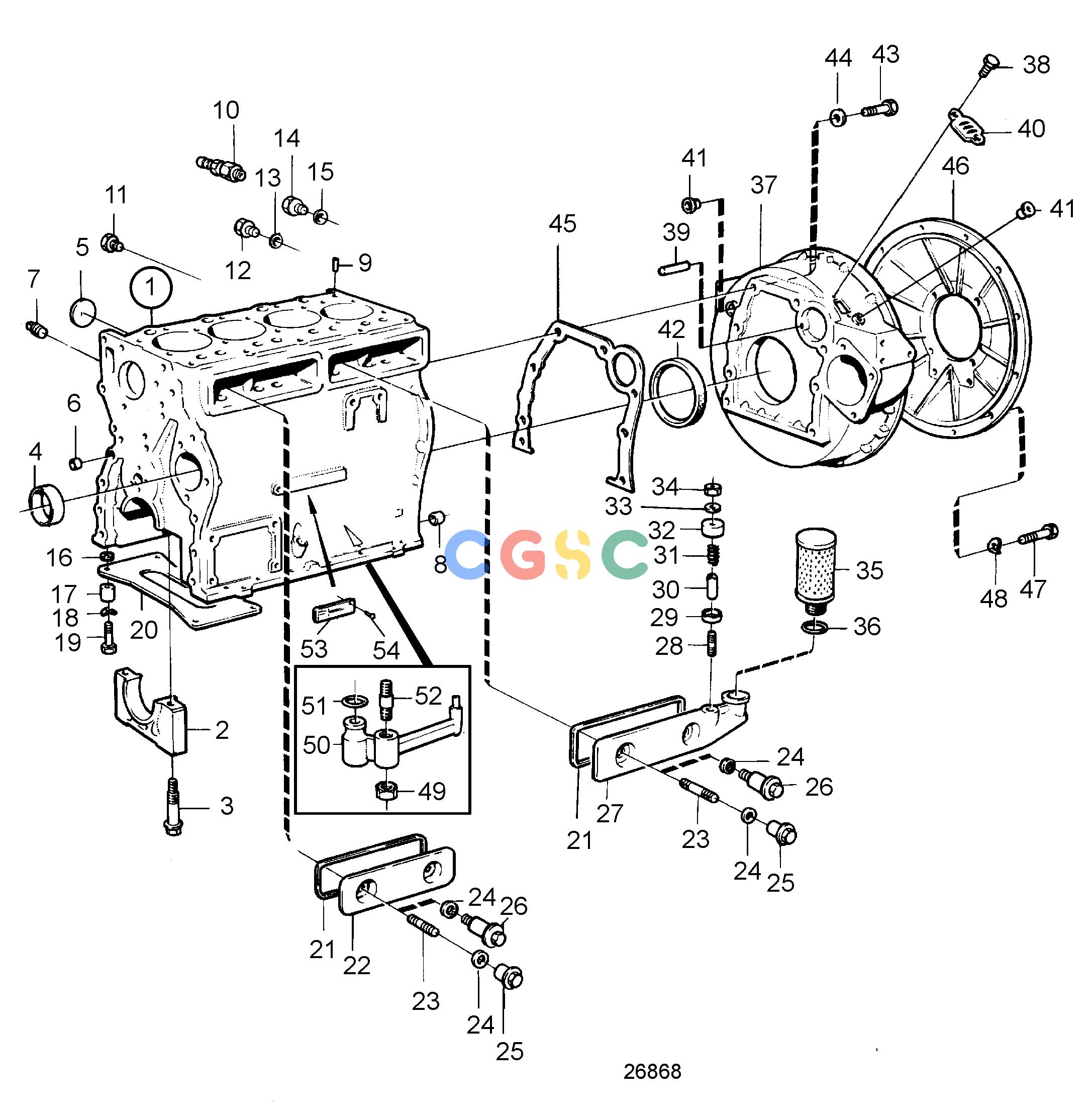 沃尔沃零件查询MD31A; TMD31A; TMD31B; TAMD31A; TAMD31B; AD31; AQAD31A; AD31B; 290A; DP-A; DP-B; DP-A1; DP-B1; SP-A; SP-A1EngineCylinder Block and Flywheel Housing: CEPC Volvo Penta Parts catalog