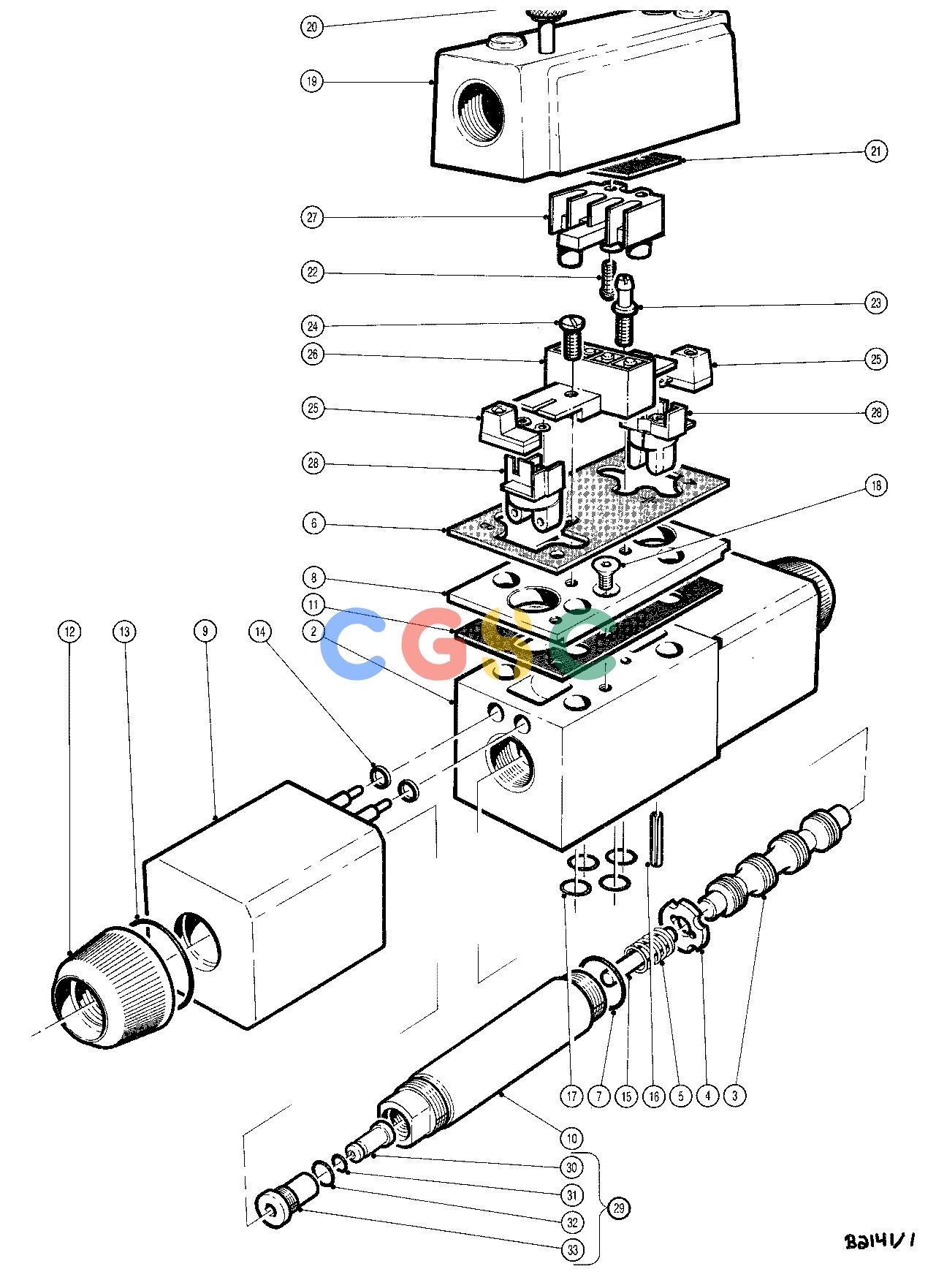 约翰迪尔零件查询CAT300 - ATTACHMENTS VALVE SOLENOID 22`` HEAD ( 65001 - 65114) 2458-014/10 [2458-014/10]EPC John Deere online