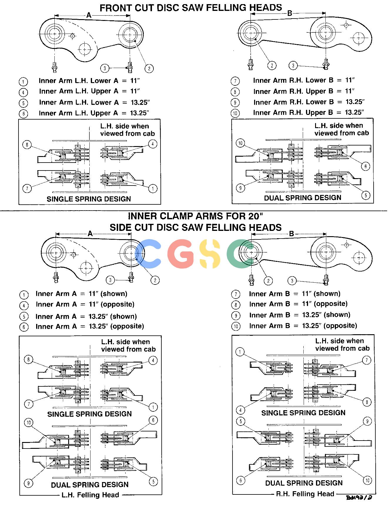 约翰迪尔零件查询TJ628 - ATTACHMENTS CLAMP ARMS INNER 20`` HEAD ( 12101 - ) 4534-023/10 [4534-023/10]EPC John Deere online
