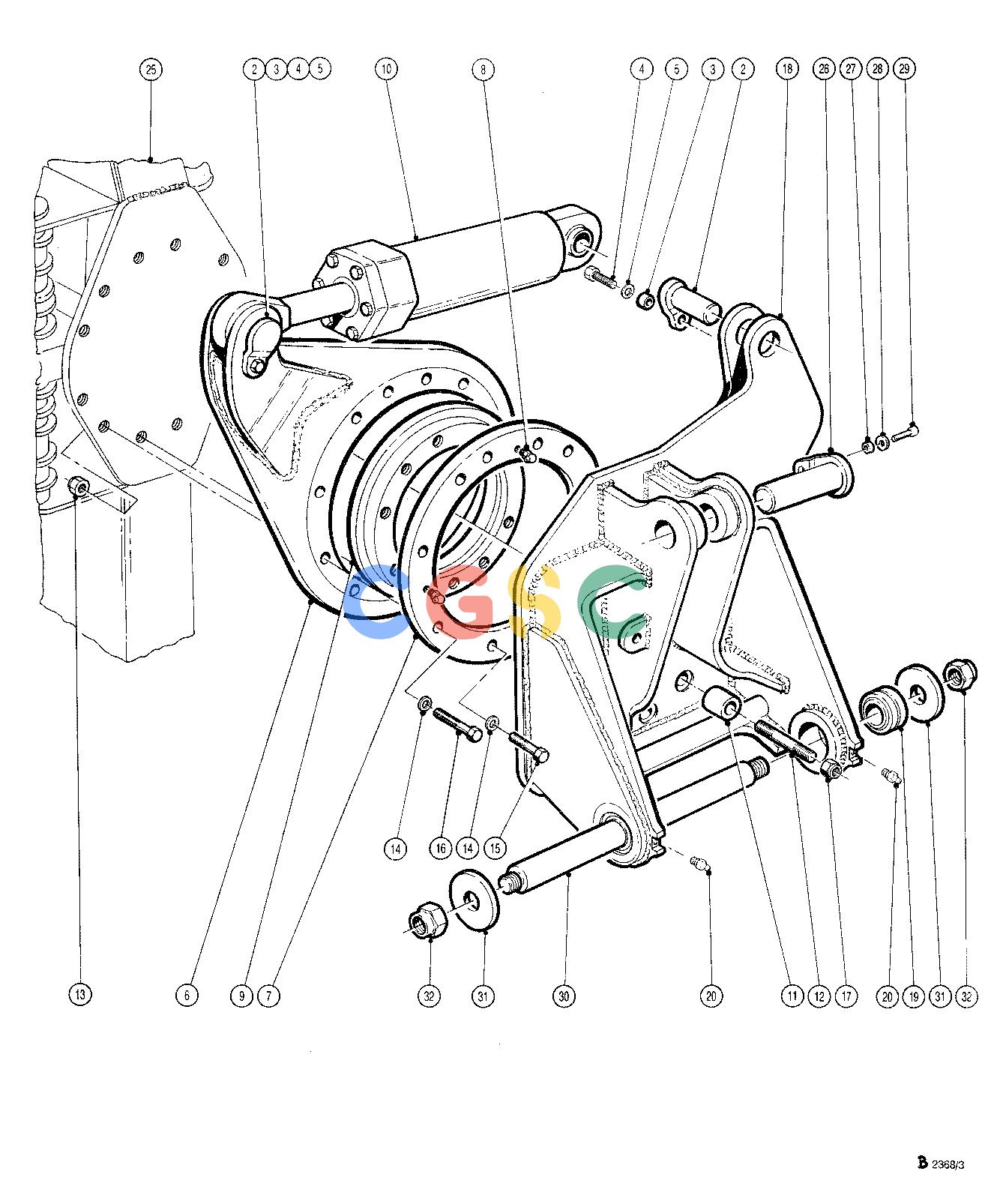 约翰迪尔零件查询TJ618 - ATTACHMENTS WRIST ASSEMBLY 20`` HEAD ( 62001 - 63036) 4542-021/10 [4542-021/10]EPC John Deere online